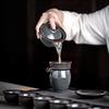 Фарфоровый набор для чая гайвань из Лунцюаньского селадона с инкрустацией золотом