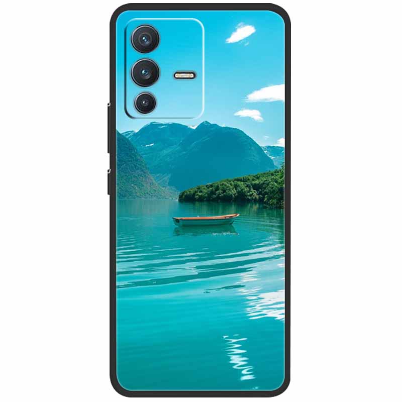 Для vivo V23 5G Чехол V2130 Силиконовый Милый Космический ТПУ Черные Оболочки для Vivo V23 Pro Чехол Бампер V2132 для vivoV23 V 23 V23Pro Сумка