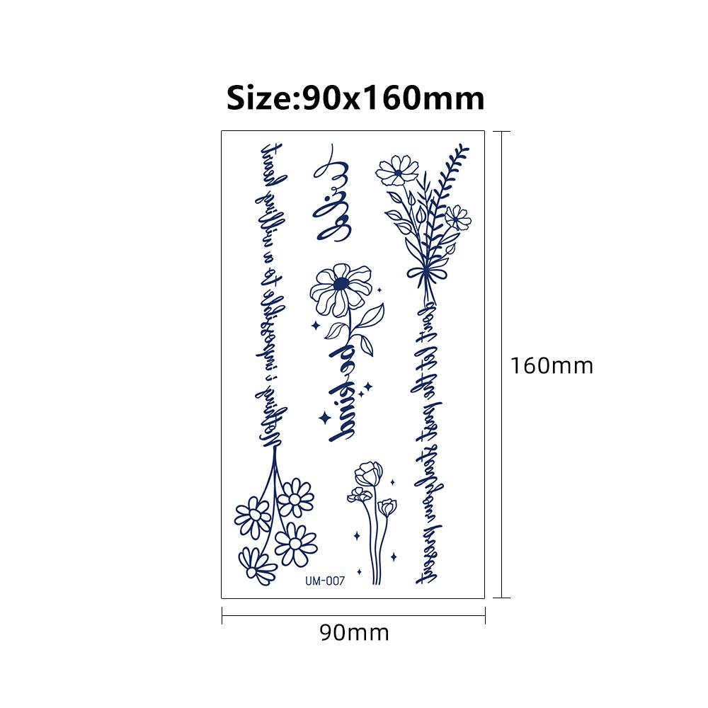 New Arrivals! Women's Herbal Juice Tattoos Arm Belly Semi Permanent Tattoo