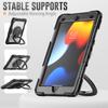 For iPad 10.2 (2021)/(2019)/(2020) Kickstand Case PC+Silicone Tablet Cover with Shoulder Strap
