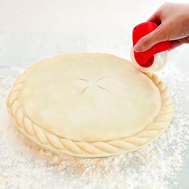 Pastry Pie Decoration Cutter Plastic Wheel Roller Noodle Pastry Lattice Cutter Baking Tool
