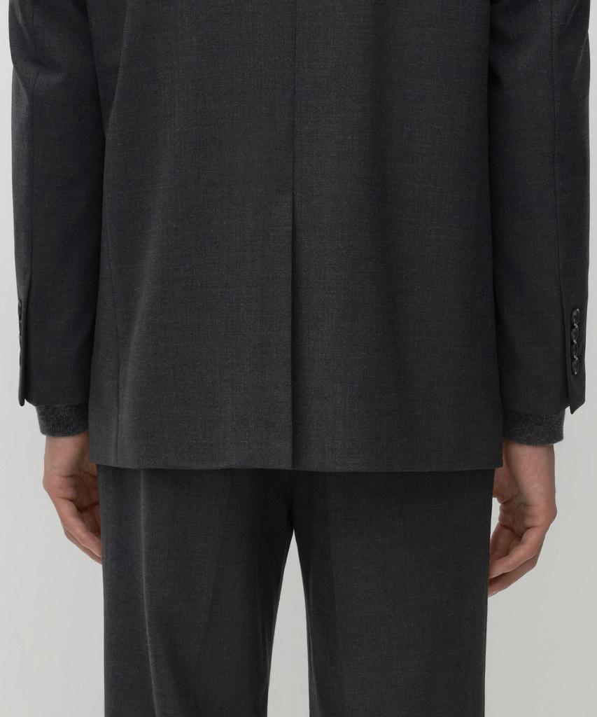 MUSINSA STANDARD [Plus] Relaxed Basic Wool Blazer [Charcoal Grey]