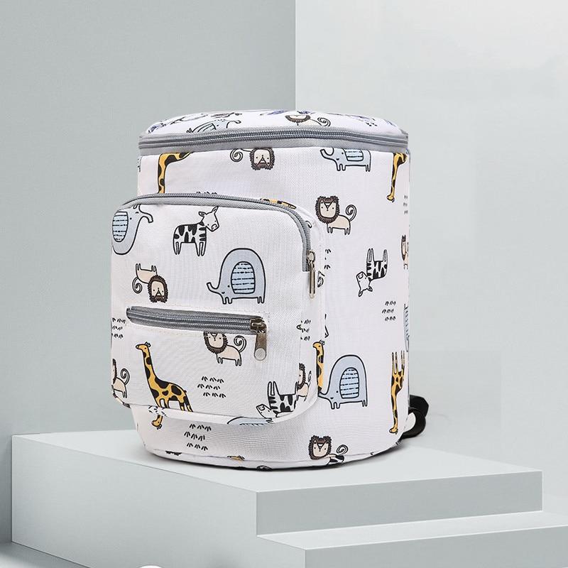 Вместительная коляска для новорожденных, органайзер с милыми мультяшными животными, европейский стиль, сумка для подгузников для младенцев, многофункциональная сумка для улицы