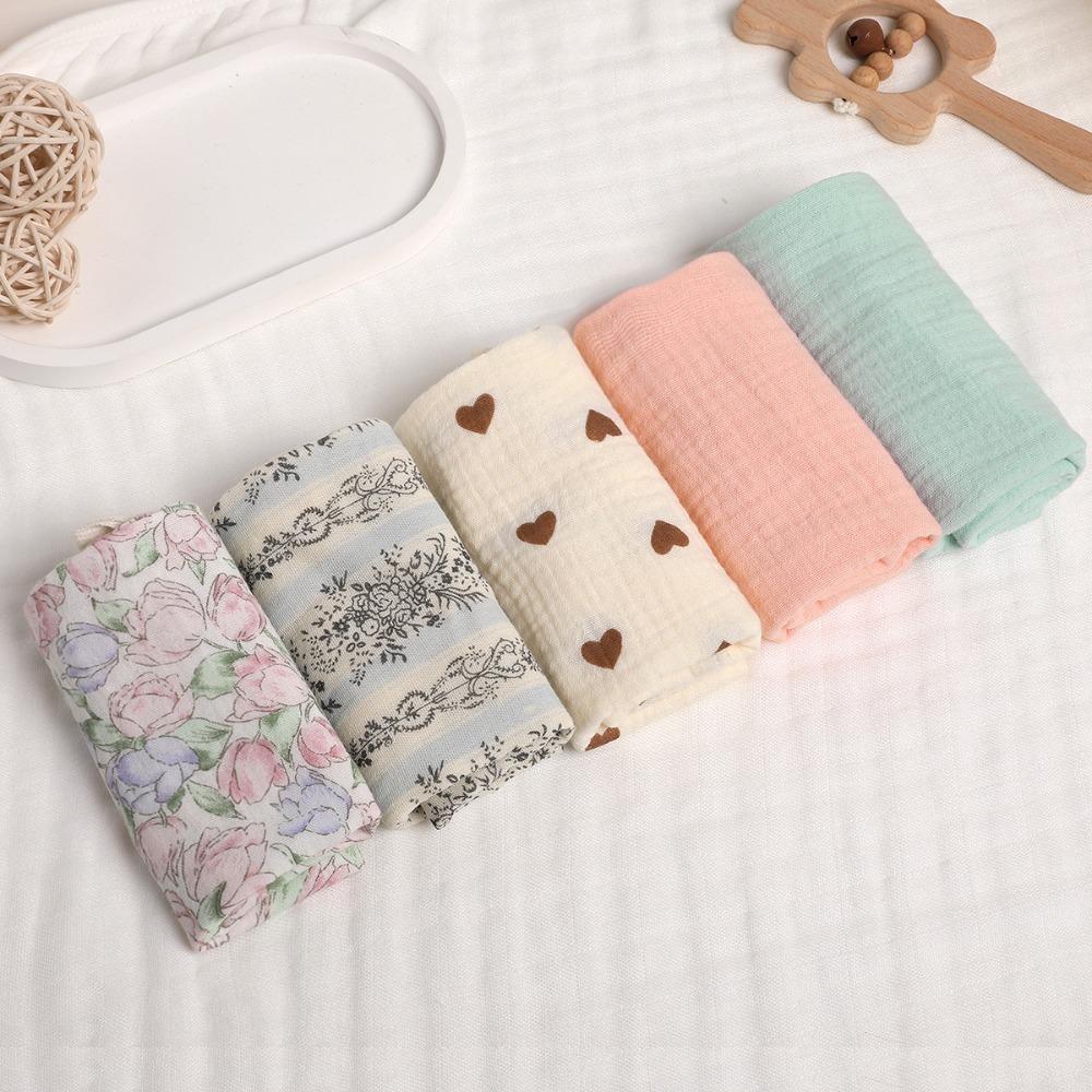 Soft Square Towels 4-Layer Pure Cotton Newborn Burp Cloth High Quality Baby Cotton Washcloth
