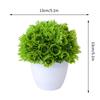 Artificial Plants Potted Green Bonsai Plant Decorative Looks Small Tree Grass Plants Pot Ornament Bonsai Tree Pot Room Decor