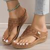 Модные женские сандалии мягкие каблуки летняя обувь для женщин босоножки на танкетке летние шлепанцы женские тапочки босоножки на каблуке zapatos mujer