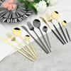 4Pcs Western Colorful Dinnerware Set Stainless Steel Cutlery Dinner Set Knife Fork Coffee Spoon Silverware Kitchen Tableware Set