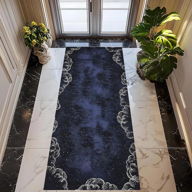 Nordic Simple Jellyfish Floor Runner Rug Coastal Non Slip Indoor Carpet Mat Home Decoration for Hallway Living Room Area Rug