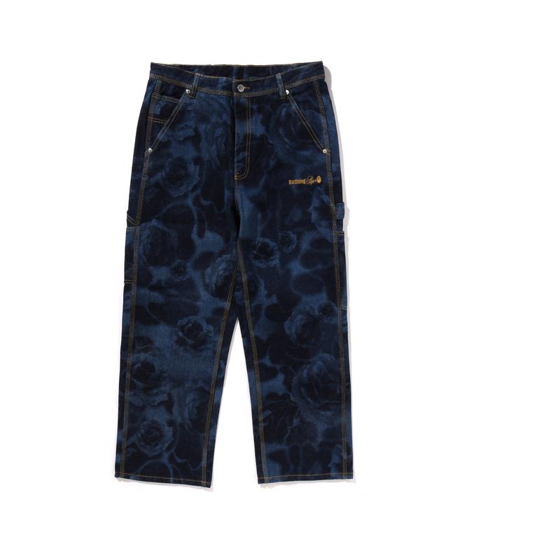 A BATHING APE Jeans Men's Moderate Straight Fit Pants 0ZXJNM150301N