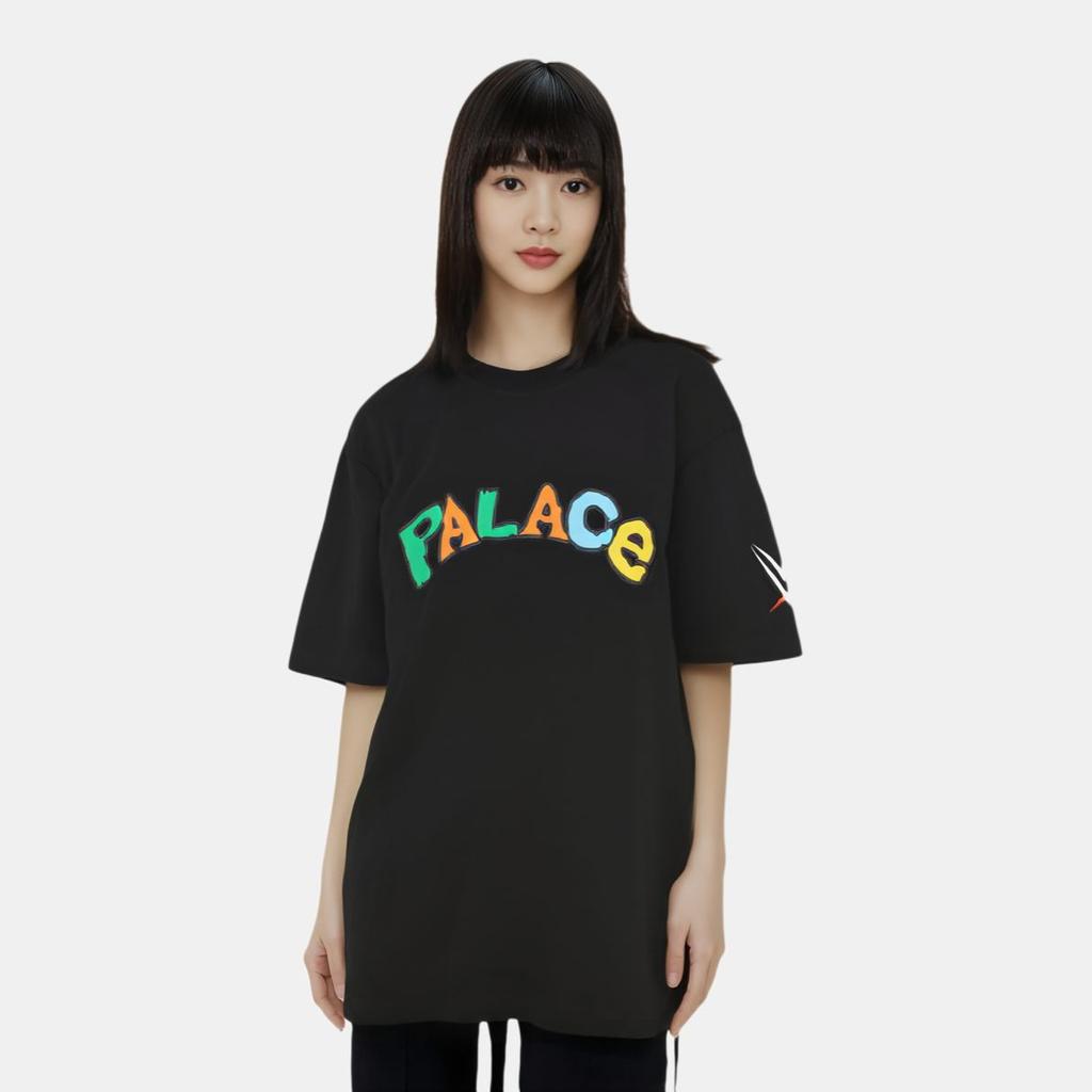 Palace Футболка X WWE Nice Day, черные топы унисекс P22TS462