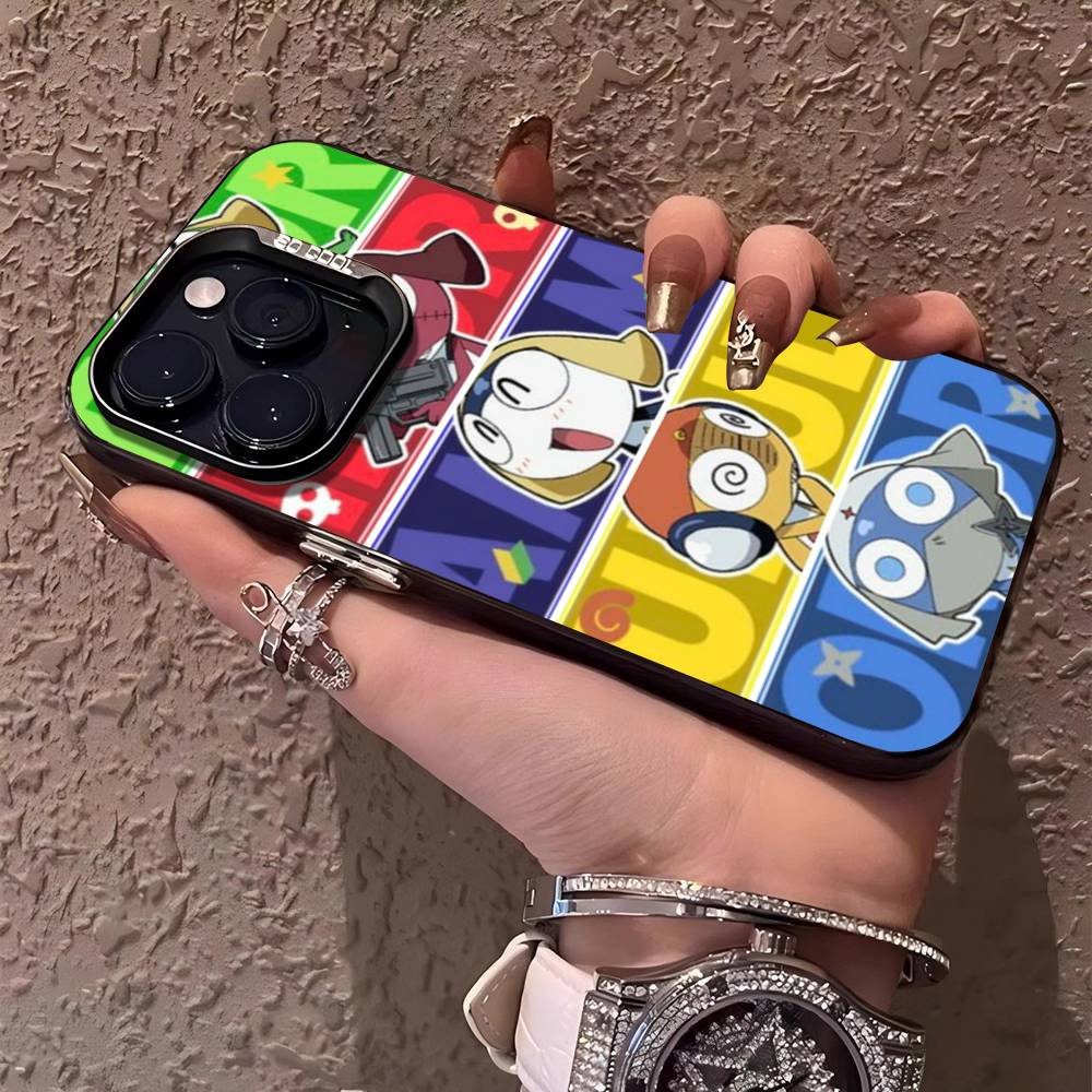 Кероро Лягушонок Крутой Гансо Сержант Чехол для Телефона Для IPhone 17 16 15 14 13 12 11 Pro MAX Матовый Ударопрочный Задний Противоударный Матовый Чехол