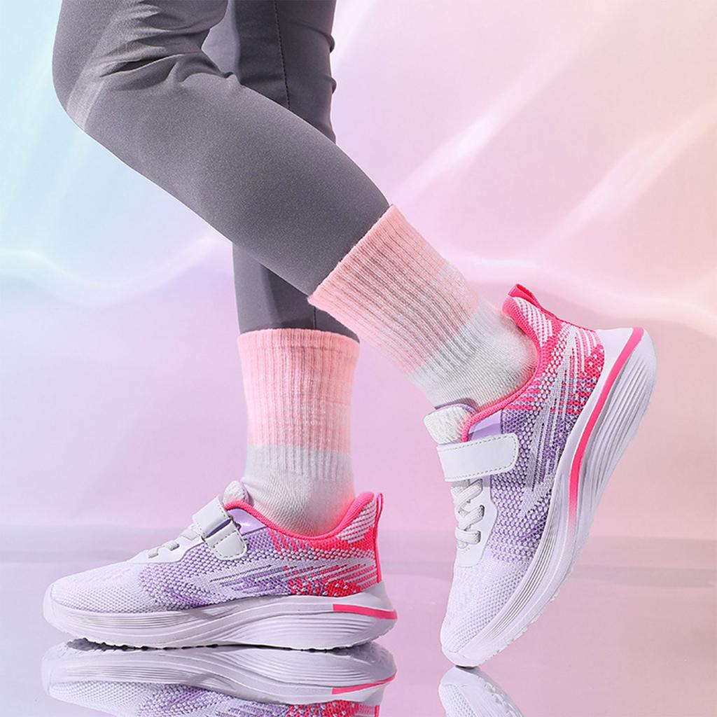 Детская модная спортивная обувь для дома, кроссовки для тренировок, легкие дышащие сетчатые кроссовки для шоссейного бега с толстой подошвой