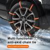 20/30 шт. Автомобильные цепи противоскольжения Улучшенное сцепление Быстрая простая установка Крепление на стяжки Цепи противоскольжения для шин Универсальная посадка для шин 6,5-10,5 дюймов