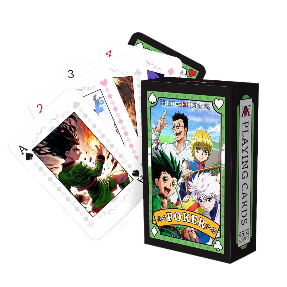 Аниме SPY X FAMILY Haikyuu, карты для настольных игр для косплея, дзюдзюцу кайсен, покерные карты в твердом переплете