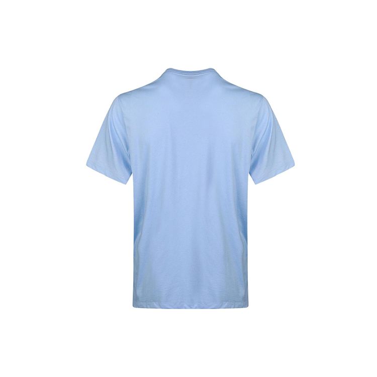 Nike Спортивная футболка с круглым вырезом и логотипом Quadruple Swoosh, мужские топы, синяя DC2716-571