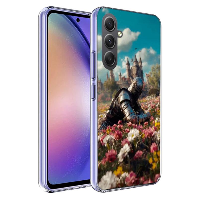 Цветочный Рыцарь Света Чехол для Телефона для Samsung A17 A37 A57 A07 A16 A26 A36 A56 A06 A02S A12 A22 A32 A52S A04S A14 A24 A34 A54