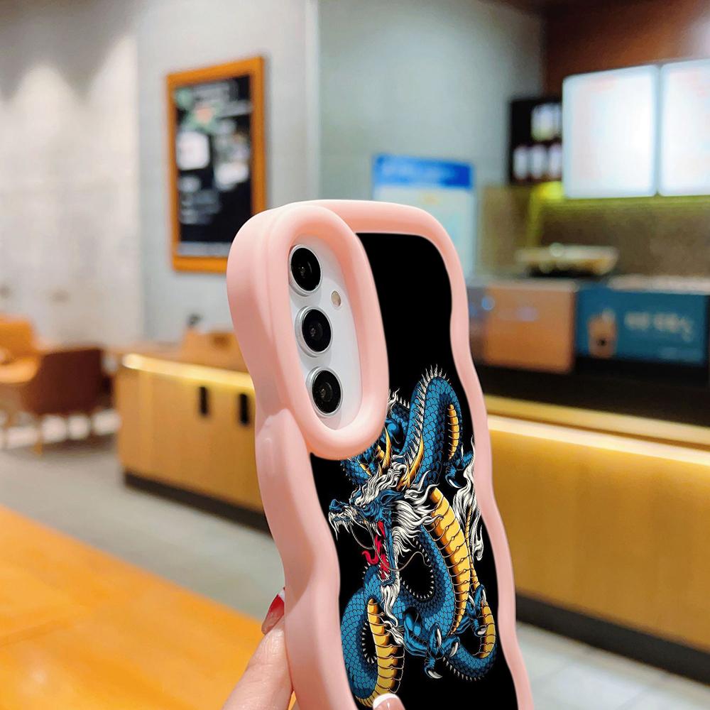Чехлы для телефонов Ae77 Dragon Design Art защитные для Samsung S24 Plus S23 Ultra A14 A55 A05s A06 Honor X9b Motorola OnePlus Big Wave TPU задняя крышка