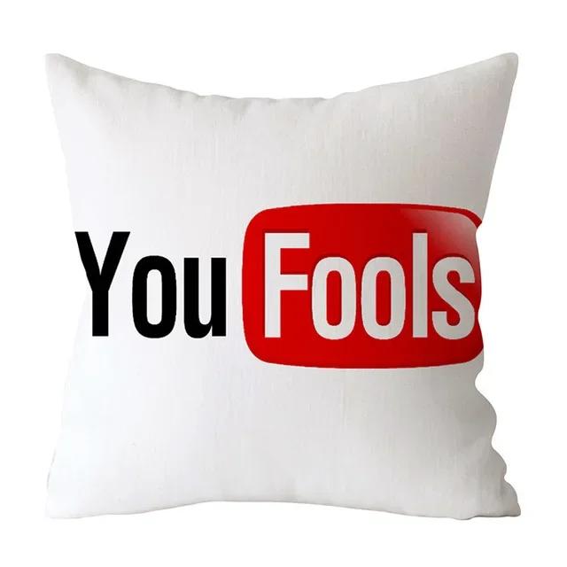 Modern Decorative Pillow Case Youtube Throw Pillow Case Red Square Pillow Case Home Decoration Velvet Movie Unique .