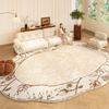 Cream Style Carpets for Living Room Irregular Shape Bedroom Decor Plush Carpet Fluffy Soft Washable Floor Mat Home Lounge Rug