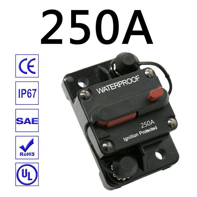 30A-300A AMP автоматический выключатель предохранитель сброс 12-48 В постоянного тока автомобиль авто лодка водонепроницаемый предохранитель коробка 80A 100A 120A 150A 200A 250A автомобильный протектор