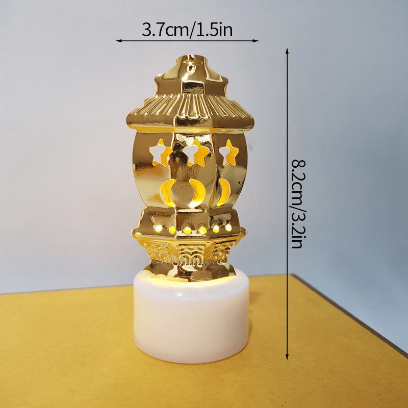 Ид Рамадан свеча светодиодный ночник Ид мусульманская вечеринка Декор аксессуары мусульманский фестиваль вечеринка декор Луна лампа Рамадан Декор