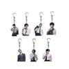 Брелок в стиле официального костюма BTS, Брелок с фото Bangtan Boys в стиле business casual, Подвеска на сумку для фанатов K-pop айдолов ARMY(Джин РМ Шуга Чимин Ви Джей-Хоуп Чонгук)
