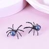 1 пара сережек с паучьим жемчугом для женщин и девочек, модные индивидуальные серьги в темном стиле на Хэллоуин, ювелирные изделия, аксессуары, подарки