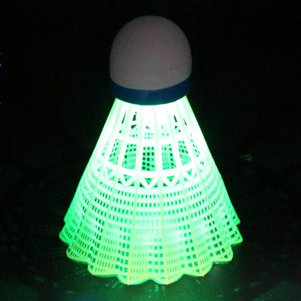 Glowing LED Badminton Light-up Lighting Shuttlecocks Training Luminous Badminton Balls  Dark Night