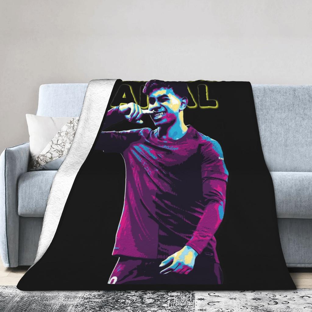 Ламин Ямаль Одеяла Футбол Футбол Фланелевое Новинка Теплое Плед для Дома Ресторана Текстильный Декор