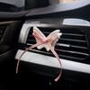 Diffusing Stone Rose Flower Car Fragrance Pendant Pearl Butterfly Air Vent Decoration Car Fragrance Ornament Gift