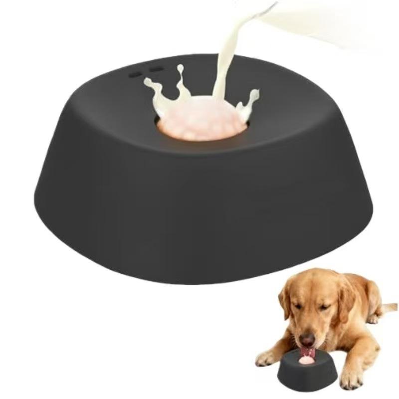 Миска для медленного вылизывания Yipetow Liquid Slow Dog Bowl с нескользящей поверхностью, защищающая от проливания, подходит для маленьких, средних и больших собак, для ежедневного кормления в помещении и на открытом воздухе.