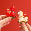 with Blessing Word Year of The Horse Zodiac Ornament Mini Horse Mascot Statue  Study