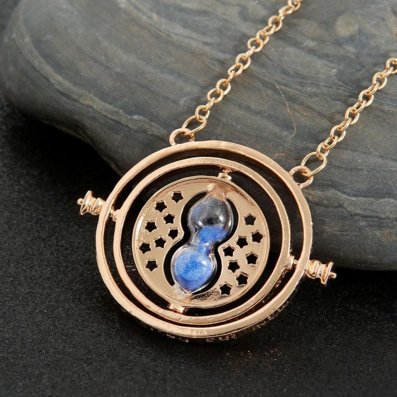 Creative Hourglass Necklace And Earrings Set Fashionable Sweater Chain Pendant Jewelry For Women Elegant Daily Wear Accessories