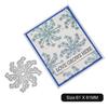 Snowflake Frame Metal Silvery Stencil Embossing Cutting Dies For Diy Scrapbooking Paper Album Cards Making