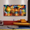 100% ручная роспись большого размера, современный абстрактный нож, уличная красочная художественная картина маслом для офиса, украшения гостиной, подарок