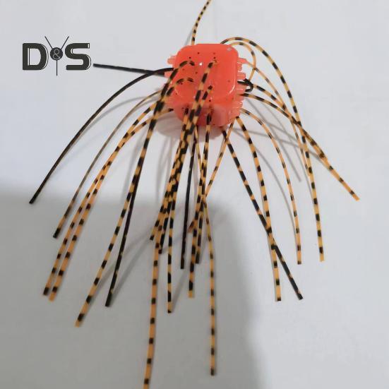 10 шт. 1,4 см/4 г мягкие приманки в форме кубиков с юбкой, медленно тонущие цветные искусственные приманки из ПВХ для ловли пресноводного соленого окуня, сома, рыболовные принадлежности