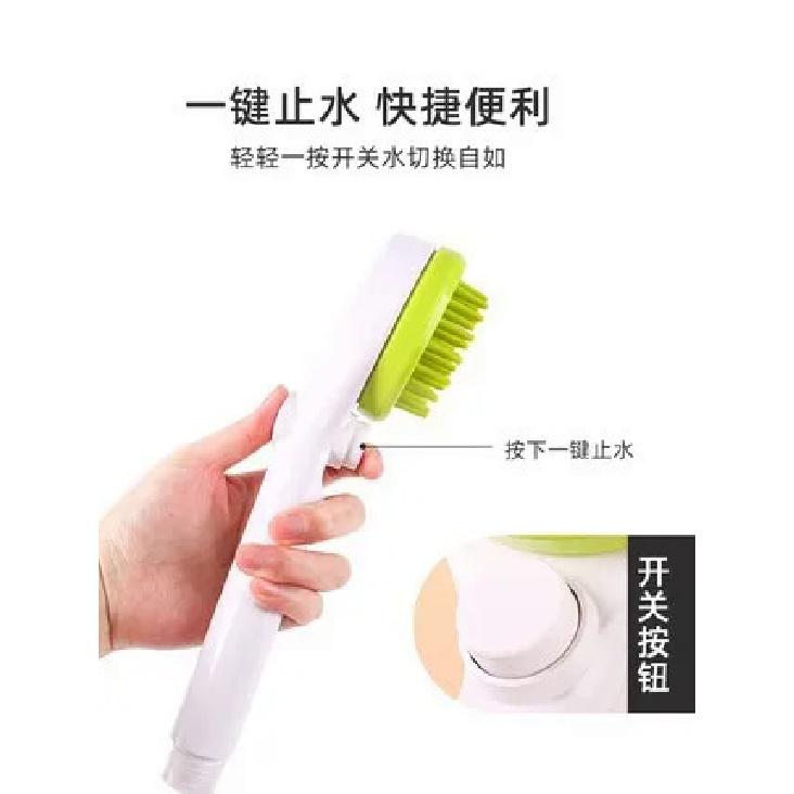 1/4 ''разъем для насадки для душа для домашних животных, распылители для ванны с контейнером для шампуня, массажер для душа для собак, щетки для чистки волос, щетки для ухода за волосами