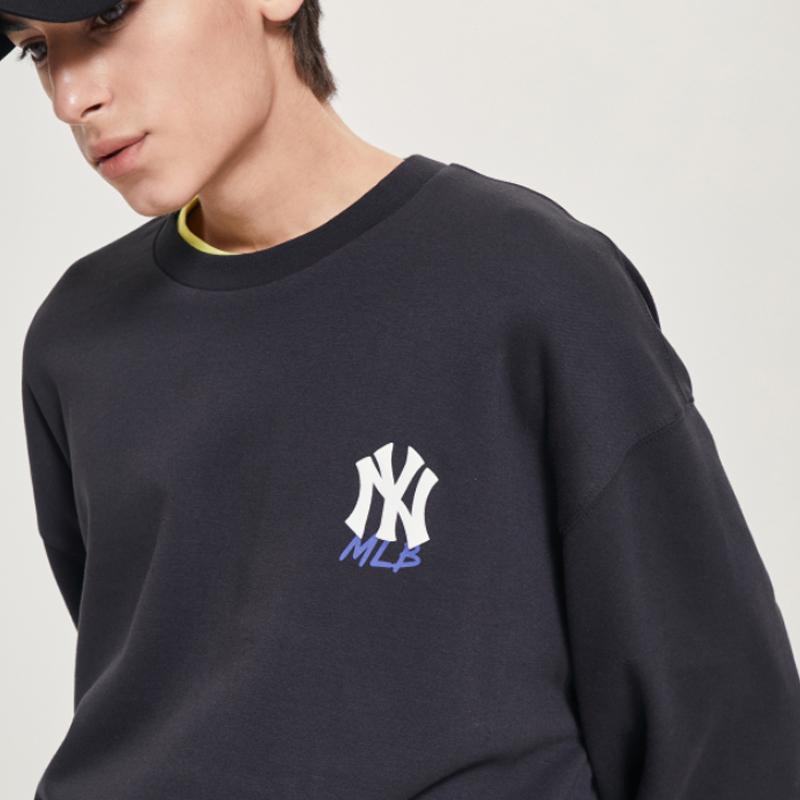 New MLB New York Yankees Sweatshirts Unisex Black 31MT04941-50L