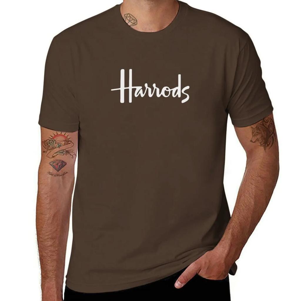 Harrods T-Shirt oversized t shirt anime vintage clothes Blouse mens white t shirts