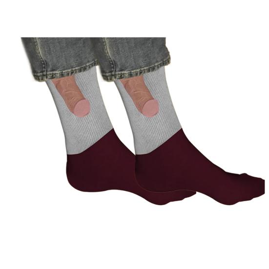 Show Off Socks Bouncy Warm Mid Tube Socks Unisex Pattern Sports Socks for Party