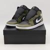 DQ8426-092 Nike Air 1 Mid Черный Средне-Оливковый Парусный Белый (Мужской)