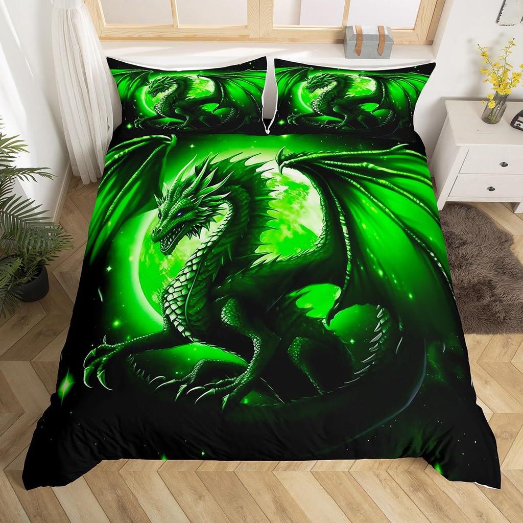 Dream Feilong Digital Printing Three-Piece 3D Duvet Set Kit Direct Sales