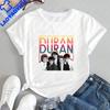 Duran Duran Printed Tshirt Unisex Streetwear Shortsleeved Shirt Suitable for Both Unisex and Unisex Large Size