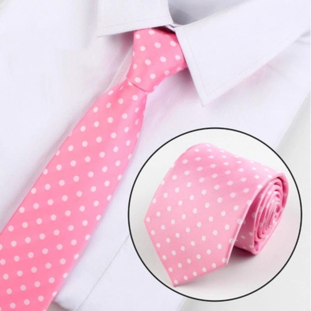 Modern Polka Dot Formal Necktie 8CM Width Business Necktie Groom Men Tie Party