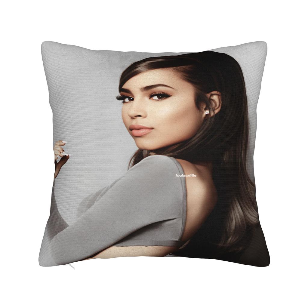 Actor S-Sofia C-Carson Pillow Cover Novelty Pillow Case For Living Room Chair Soft Cushion Cover Birthday Present