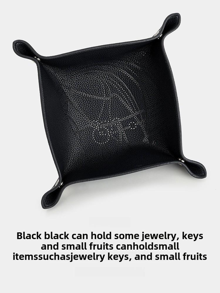 Роскошный кожаный лоток для хранения украшений и ключей в форме головы лошади