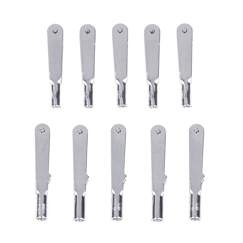 10Pcs M2/M3 Metal Iron Clevis Chuck Pull Rod Connector Clamp Horn Alloy Screw Accessories Kit for RC Aircraft Car Model