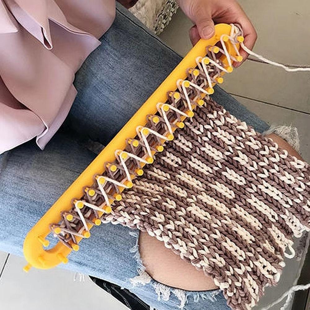 26/36/47/58cm DIY Machine Sewing Tools Rectangle Braiding Tool Durable Weaving Loom Knitting Kit