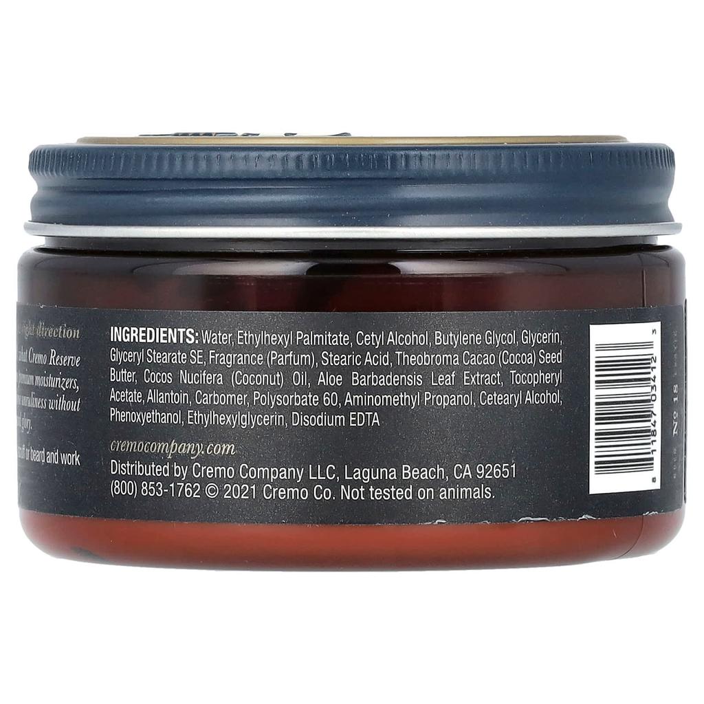 Cremo Reserve Collection, крем для бороды и шерсти, Palo Santo, 4 унции (113 г)