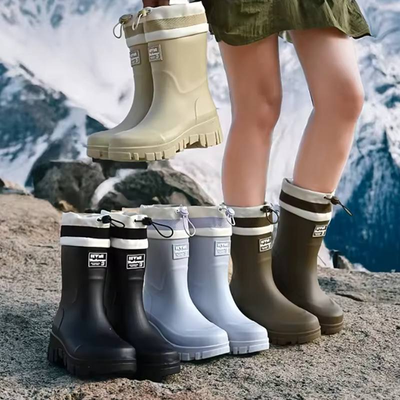 Водонепроницаемые нескользящие резиновые сапоги семейного размера для активного отдыха, сочетающиеся дизайны